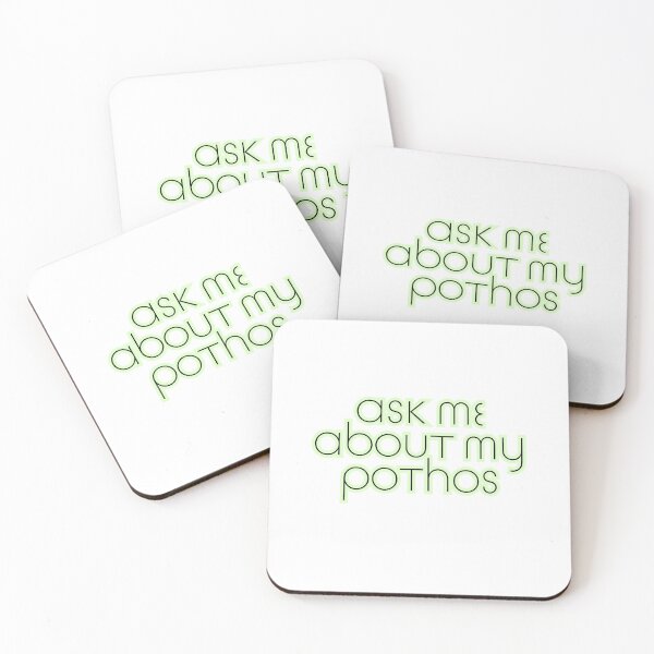 Item preview, Ask Me About My Pothos Plant  designed and sold by Scrappy Gardeners.