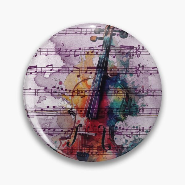 Item preview, Watercolor Violin with Sheet Music – Artistic Symphony Art designed and sold by sneidere9dace.