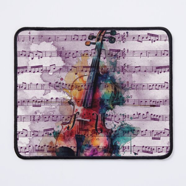 Item preview, Watercolor Violin with Sheet Music – Artistic Symphony Art designed and sold by sneidere9dace.