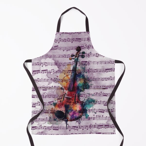 Item preview, Watercolor Violin with Sheet Music – Artistic Symphony Art designed and sold by sneidere9dace.