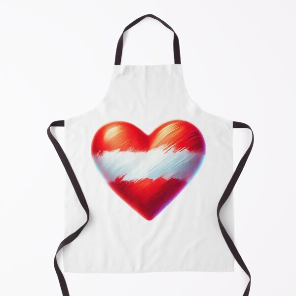 Item preview, Austria Heart Flag Watercolour Style designed and sold by FlagWardrobe.