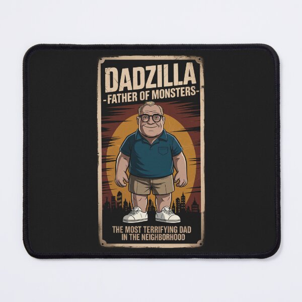 Item preview, DADzilla: Father of Monsters Vintage Poster Design designed and sold by cabana.space.