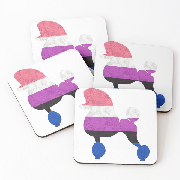Item preview, Genderfluid Pride Poodle designed and sold by Spinyflowerart.
