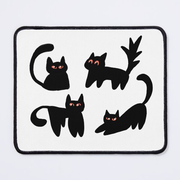 Item preview, Cute Black Cats w/ Orange Eyes  designed and sold by kimeiyra.