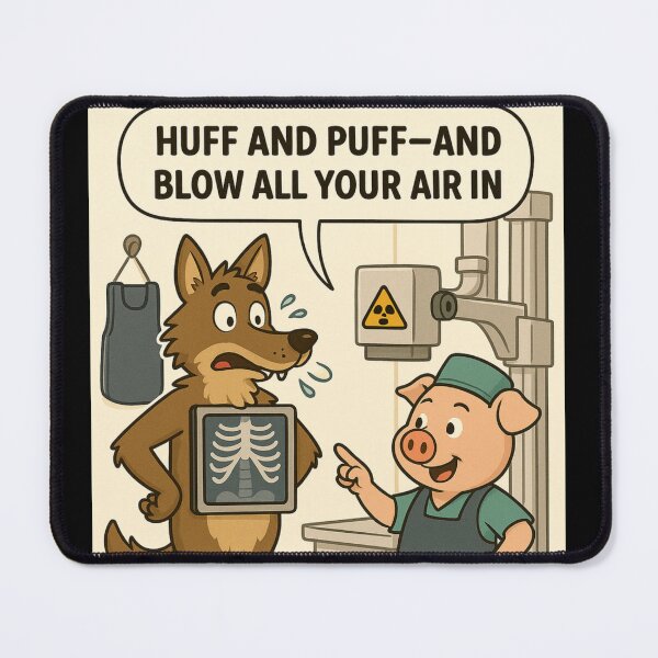 Item preview, Huff and Puff Radiology Chest X-ray designed and sold by AlohaRadGear.