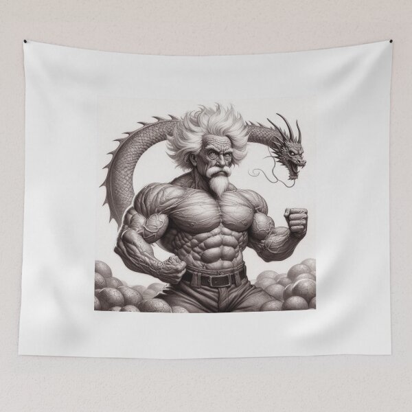 Item preview, Albert Einstein bodybuilder designed and sold by sevenmountains.