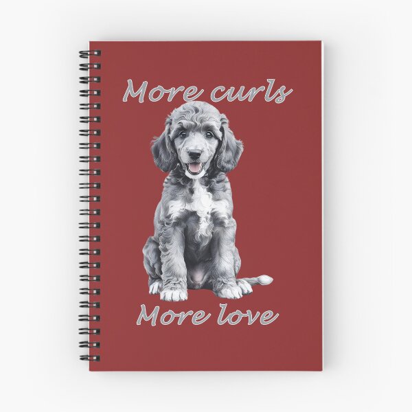Item preview, Gray Poodle – More Curls, More Love designed and sold by Pawtraitvibes.