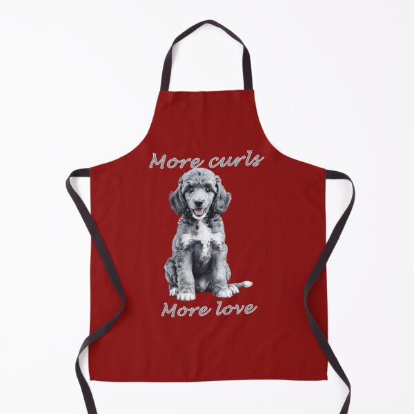 Item preview, Gray Poodle – More Curls, More Love designed and sold by Pawtraitvibes.