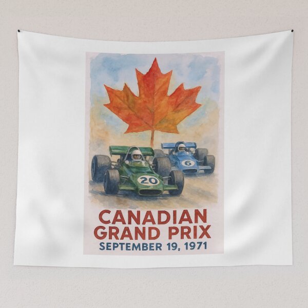Item preview, 1971 Canadian Grand Prix Automobile Race Poster designed and sold by retrographics.