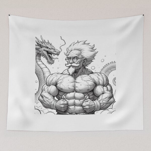 Item preview, Albert Einstein bodybuilder designed and sold by sevenmountains.