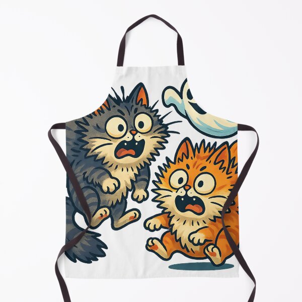 Item preview, Terrified Cats Flee a Ghost designed and sold by Anime and 90s Style.