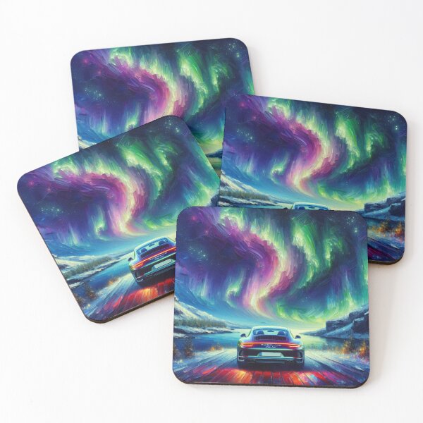 Item preview, Aurora Drive – Car Under Northern Lights designed and sold by EMSAEXPRESSIONS.