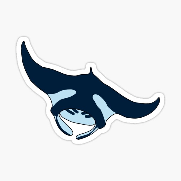 Vista previa del artículo con la obra «Manta Ray V2», diseñado y vendido por Leapingdoe.