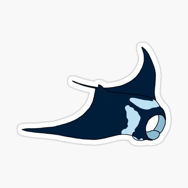 Vista previa del artículo con la obra «Manta Ray V3», diseñado y vendido por Leapingdoe.