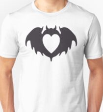 Clandestine Bat Heart - Grey Unisex T-Shirt