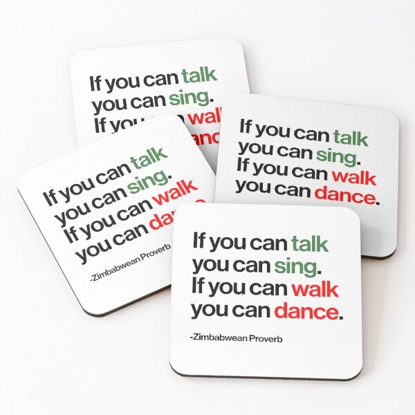 Item preview, Talk Sing Walk Dance designed and sold by Kipepeo Design Ltd..