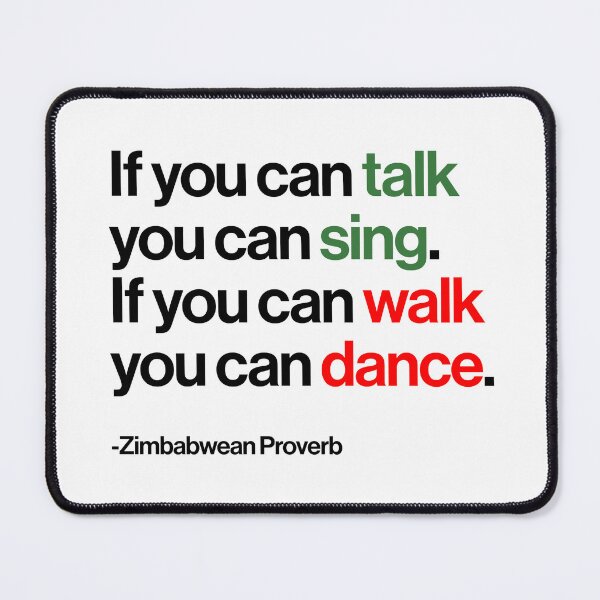 Item preview, Talk Sing Walk Dance designed and sold by Kipepeo Design Ltd..