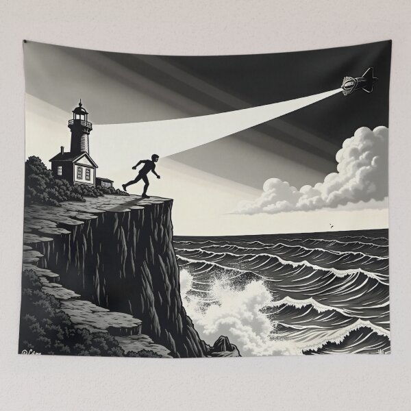 Item preview, The Beacon Beyond designed and sold by AlienInkvasion.