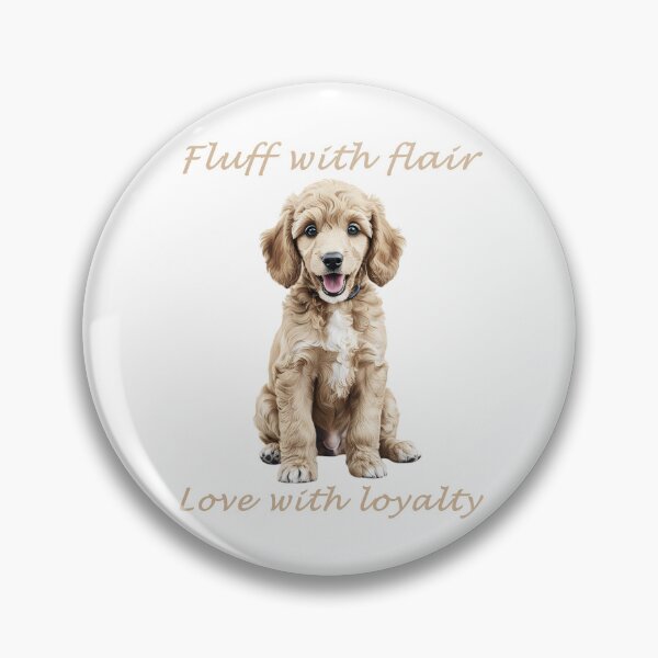Item preview, Cream Poodle – Fluff with Flair, Love with Loyalty designed and sold by Pawtraitvibes.