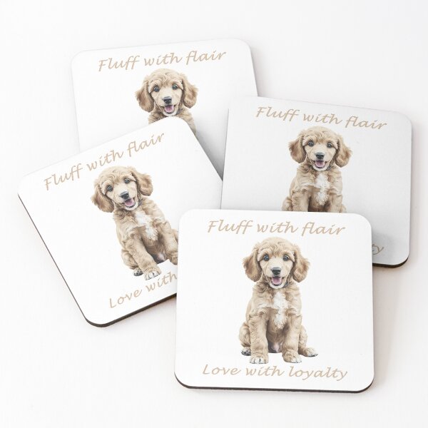 Item preview, Cream Poodle – Fluff with Flair, Love with Loyalty designed and sold by Pawtraitvibes.