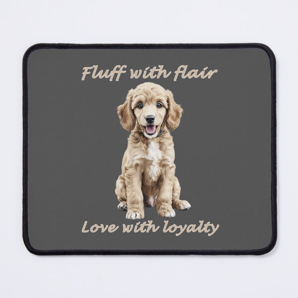 Item preview, Cream Poodle – Fluff with Flair, Love with Loyalty designed and sold by Pawtraitvibes.