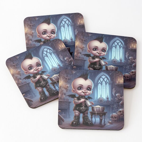 Item preview, Happy and Cute Goth Baby  designed and sold by DarkWitch03.