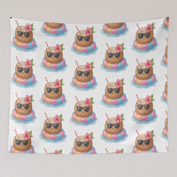 Item preview, Happy summer coconut drink designed and sold by MeroroGraphics.