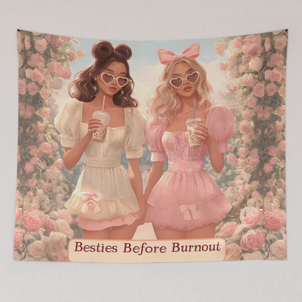 Item preview, Besties Before Burnout designed and sold by AI-Only Creations.