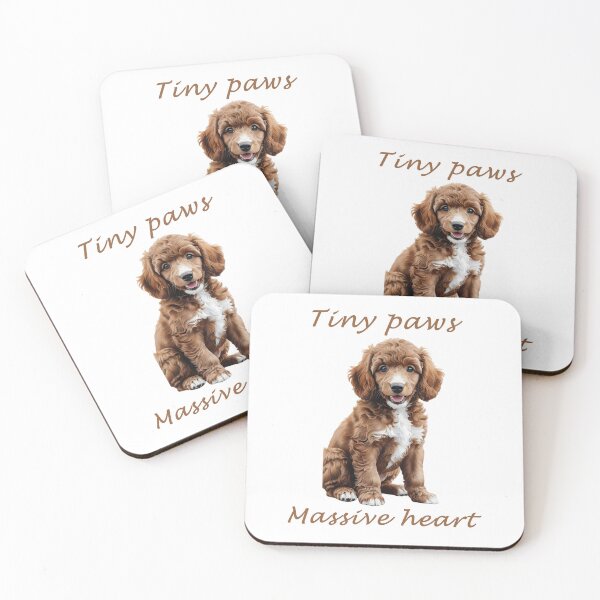 Item preview, Brown Poodle – Tiny Paws, Massive Heart designed and sold by Pawtraitvibes.