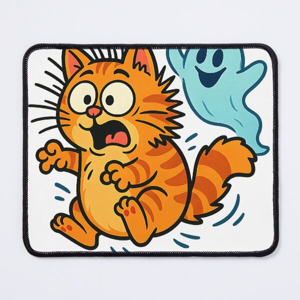 Item preview, Jumping Cat Meets Sneaky Ghost designed and sold by Anime and 90s Style.