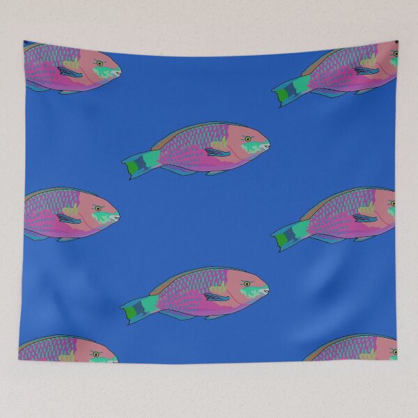 Item preview, Parrot Fish designed and sold by Leapingdoe.