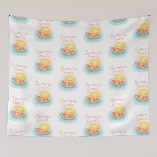 Item preview, Watercolor Summer Vibes Watermelon Sun designed and sold by MeroroGraphics.