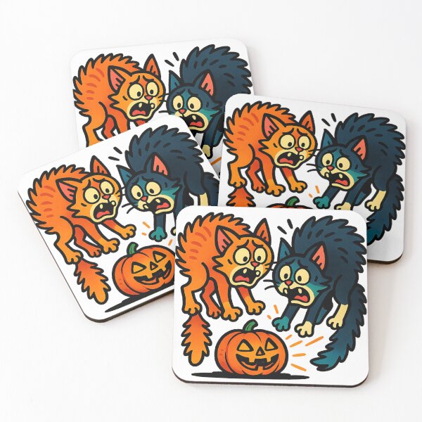 Item preview, Spooked Cats and Grinning Pumpkin designed and sold by Anime and 90s Style.