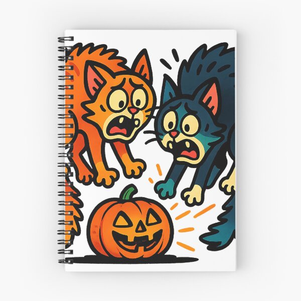 Item preview, Spooked Cats and Grinning Pumpkin designed and sold by Anime and 90s Style.