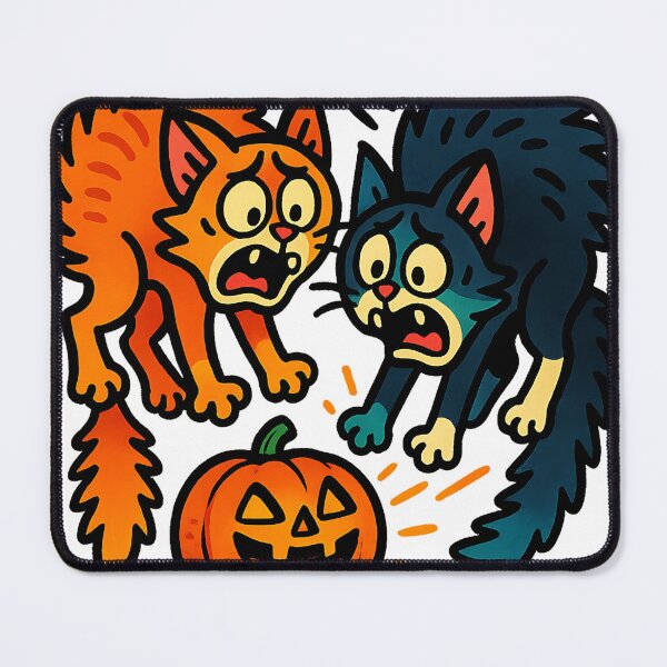 Item preview, Spooked Cats and Grinning Pumpkin designed and sold by Anime and 90s Style.