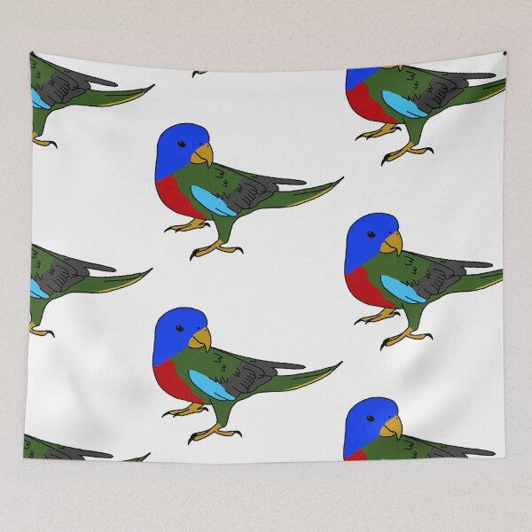 Item preview, Scarlet Chested Parakeet  designed and sold by Leapingdoe.