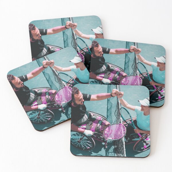 Item preview, "Wheelchair Tennis – United by the Net" designed and sold by It's Wheelie Cool.