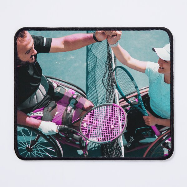 Item preview, "Wheelchair Tennis – United by the Net" designed and sold by It's Wheelie Cool.