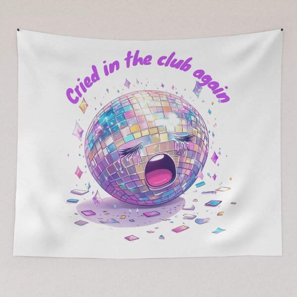 Item preview, Cried at the Club Again | Sad Girl Core Disco Mirrorball  designed and sold by Envision Designs.