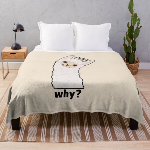 Item preview, ?למה (llama/why) literal pun in Hebrew! a llama asking llama  designed and sold by jessicaleah15.