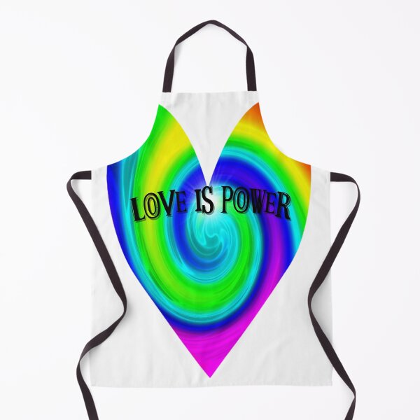 Item preview, Love Is Power – Bold Rainbow Swirl Heart Art designed and sold by gleefulme.
