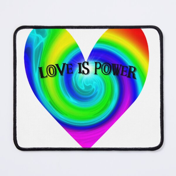 Item preview, Love Is Power – Bold Rainbow Swirl Heart Art designed and sold by gleefulme.