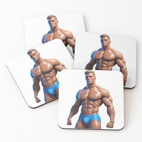 Item preview, Ultra Muscular Bodybuilder Sticker – Bold Fitness Art #120 designed and sold by ForeverPrintsOK.