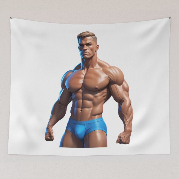 Item preview, Ultra Muscular Bodybuilder Sticker – Bold Fitness Art #120 designed and sold by ForeverPrintsOK.