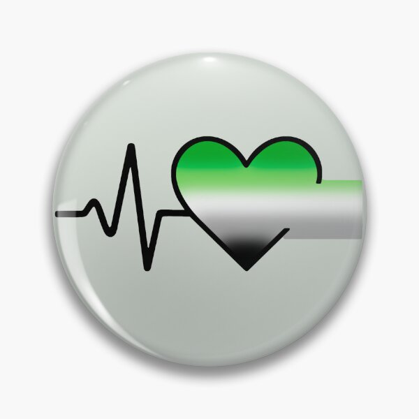 Item preview, Aromantic: LGBTQ+ Heartbeat Collection designed and sold by DesgnsxGifts.