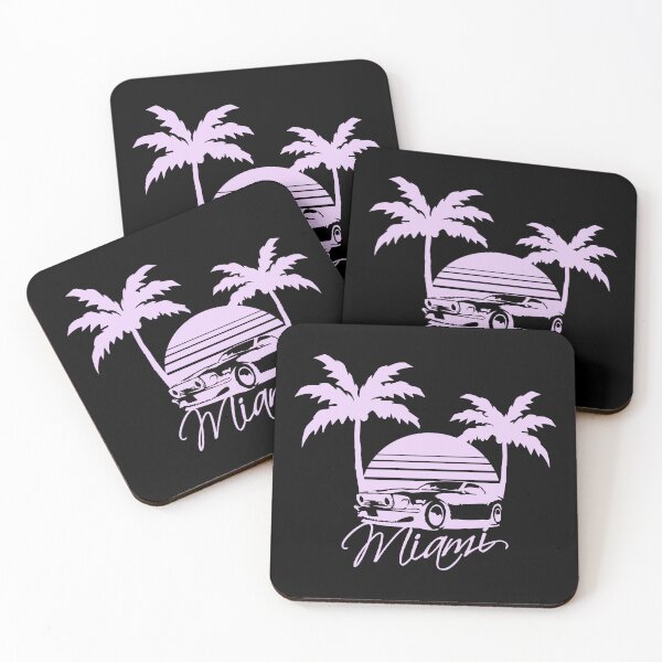 Item preview, Miami Usa Cool Classic Car Sun America Florida Fun designed and sold by shirt-o-mat.