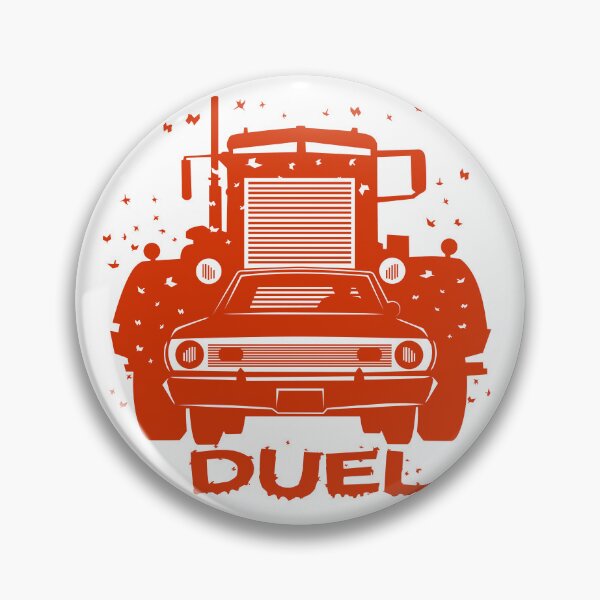Item preview, Road Duel T-Shirt, Car vs Killer Truck Vintage Road Chase Tee for Cult Film Fans designed and sold by Rifart Shop.