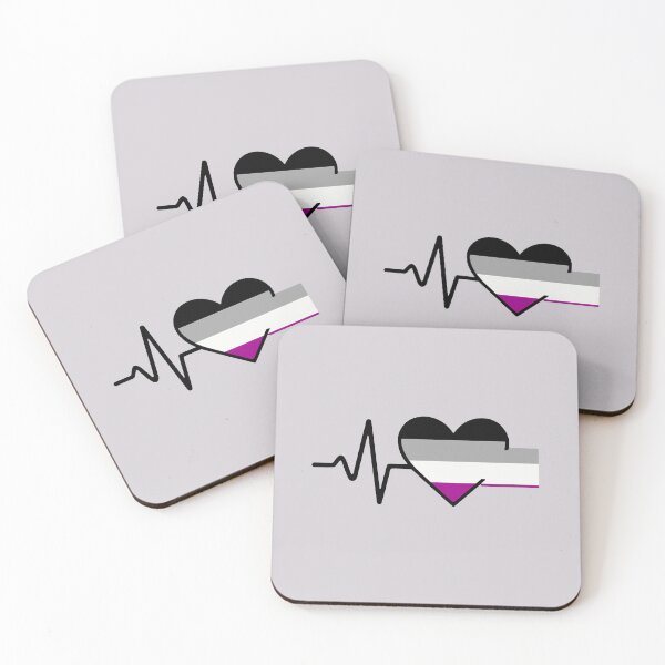 Item preview, Asexual: LGBTQ+ Heartbeat Collection designed and sold by DesgnsxGifts.