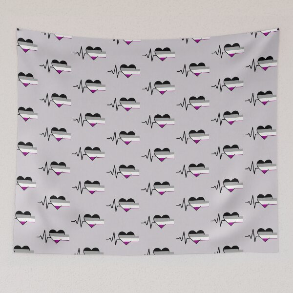 Item preview, Asexual: LGBTQ+ Heartbeat Collection designed and sold by DesgnsxGifts.