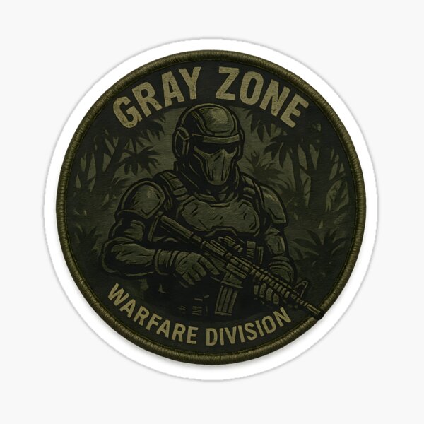 Item preview, Zona Gris – Parche de la División de Guerra designed and sold by Zunny91.